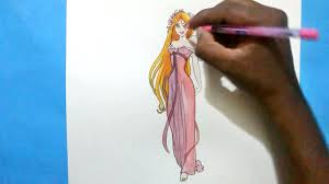 Browse giselle disney princess enchanted pictures, photos, images, gifs, and videos on photobucket. How To Draw Disney S Princess Giselle From Enchanted Youtube