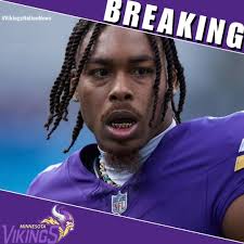 Fill in the blank: #Vikings WR Justin Jefferson will have ___ yards  tomorrow.