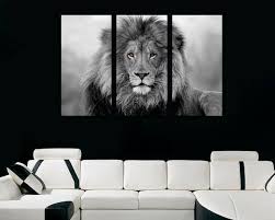 Black And White Split Canvas Prints African Lion Wall Art Canvas Print Black White 3 Panel Etsy In 2020 Lion Wall Art Lion Wall Art Canvases Wall Art Canvas Prints