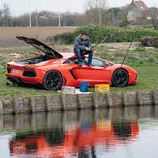 Just A Normal Belgian Fishing On His Lambo Amazing Cars Lamborghini Aventador Lambo