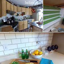 There are tons of stencils available that mimic the intricate designs of tile. 24 Cheap Diy Kitchen Backsplash Ideas And Tutorials You Should See Kitchen Backsplash Designs Diy Kitchen Backsplash Contemporary Kitchen Backsplash