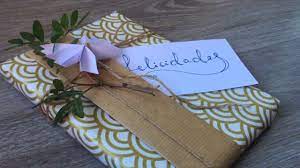 Copo de nieve hecho de bastoncillos de algodón. Envolver Regalos De Forma Creativa Lazo De Papel Y Ramillete Youtube