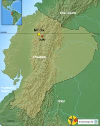 Detailed tourist map of ecuador with inset of the galapagos islands. Mindo In Ecuador