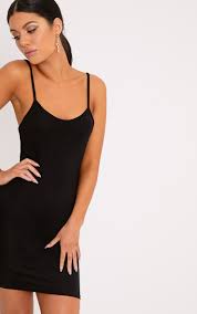 See more ideas about dresses, basic dress, fashion. Basic Black Strappy Bodycon Dress Dresses Prettylittlething Qa