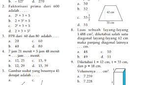 Contoh soal uts matematika kelas 5 semester 2 terbaru. Download Soal Ukk Matematika Kelas 5 Sd Semester 2 Idn Paperplane