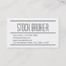 Heavyweight card stock for a clean crisp look with ultra fine micro perforations making cards easy to separate without the need for scissors. Modern Simple Stock Broker Business Card Zazzle Com Unique Business Cards Stock Broker Screenwriting