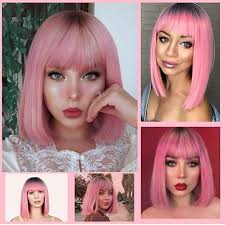 Ombre pink Wig