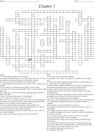 Chapter 1 Crossword Wordmint