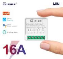 GIRIER 미니 스마트 와이파이 DIY 스위치, 양방향 제어 지원, 스마트 홈 자동화 모듈, 알렉사 구글 홈 어시스턴트로 작동, 16A
