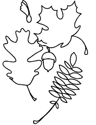 The drawing features a maple leaf, which is also the. Acorn And Maple Leaf Coloring Pages Coloring Sky