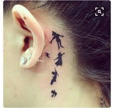 Peter Pan Littleleah Tatouage Derriere Oreille Tatouage Oreille Tatouage Derriere L Oreille