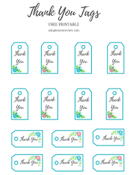 Dawn nicole designs has created these lovely printable gift tags that are free for you to download and use as much as you like. Free Printable Thank You Card Gift Tags Simple Mom Review