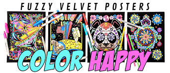 Fao schwarz, new york, new york. Fuzzy Coloring Posters Large Velvet Coloring Designs Stuff2color