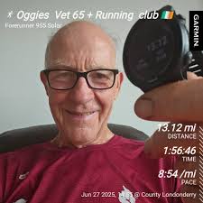 It was very Very tough today. .... But I got it done. I really do think a  sub 2 half marathon is good for a 68 year old. I am sure youvwill