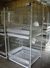 Unfortunately, it can be hard to find the right diy rabbit hutch plan for your needs. Diy Stackable Rabbit Cages Like This For In The Barn Except I Would Go With The Larger Tsc Tray Rabbit Cages Rabbit Farm Chicken Cages