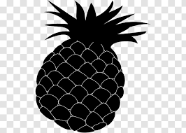 These plants are highly sought after for their sweet white fruit and edible core. Cuisine Of Hawaii Pineapple Vegetarian Clip Art Black And White Transparent Png