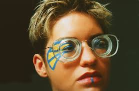 Myopic Deborah: Deborah with thick glasses