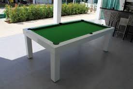 Mood 7ft Outdoor Pool Table White With Traditional Green Cloth Outdoor Pool Table Outdoor Pool Pool Table