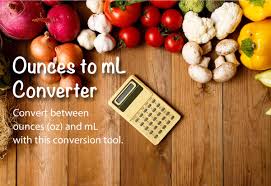 Ounces To Ml And Ml To Ounces Conversion