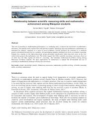 The journal aims to become an international forum for the. Pdf Geografia Online Tm Malaysian Journal Of Society And Space 12 Issue 1 96 107 96 Relationship Between Scientific Reasoning Skills And Mathematics Achievement Among Malaysian Students