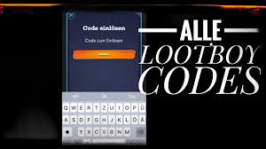 • viele neue diamanten lootboy codes! Alle Lootboy Codes Zum Einlosen Alle Lootboy Redeem Codes Youtube