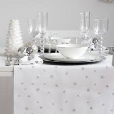 Silver Star Print Cotton Table Runner With Tassels Tableware Holidays Zara Home United States Of America Table Runners Zara Home Table Style