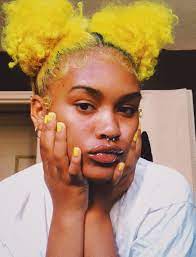 Download this premium photo about beautiful serious brunette model on yellow. Pin By Caring For Natural Hair On Etherealbeauty Natural Hair Styles Curly Hair Styles Hair Styles