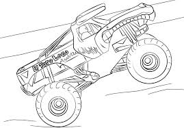 Monster Truck Ausmalbilder Kostenlose Malvorlagen Fur Kinder