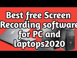 Best Free Screen Recording Software For Laptop Or Pc Youtube In 2020 Screen Recording Software Screen Recorder Free Screen Recorder