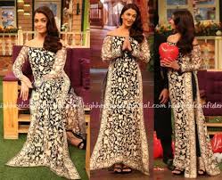 Aishwarya Rai Manish Malhotra Ae Dil Hai Mushkil Kapil Sharma Stylish Party Dresses Straight Dress Dresses Srk and anushka came to promote jab harry met sejal. ae dil hai mushkil kapil sharma