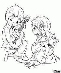 Click the little girl and little boy coloring pages to view printable version or color it online (compatible with ipad and android tablets). Clip Arts