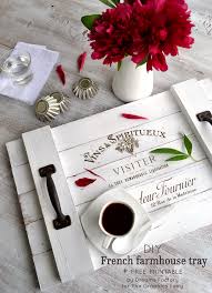 The graphics fairy is a resource for home decorators, graphics designers and crafters. Diy French Farmhouse Tray Free Printable