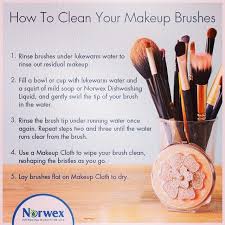 Cleaning Your Brushes With Norwex Detergent How To Clean Makeup Brushes Diy Makeup Wipes Clean Makeup