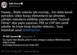 Fatih tezcan sedat pekerin kendisine abi dediğini anlatarak şunları söyledi ben sedat peker ile süleyman soylu'yu hedef aldıktan sonra bir kez bile görüşmedim. Sedat Peker In Dostu Oldugunu Soyleyen Fatih Tezcan Ya Erdogan Konusursa Ne Olur Sedat Abi