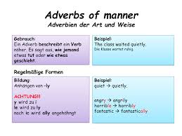Maybe you would like to learn more about one of these? Adverbs Of Manner Unterrichtsmaterial Im Fach Englisch Englischunterricht Bildung Unterrichtsmaterial