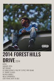 His lyrics approach stream of consciousness as he shifts from his environment (a tale of 2 citiez) and his rap skills (fire squad) to his relationships with women. J Cole 2014 Forest Hills Drive Poster Minimalist Music Music Poster Ideas Music Poster Design