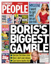 Anyway, enough introduction let's get stuck in shall we? Sunday People 2021 01 24