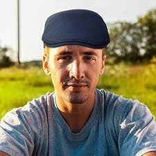 Geyoga 2 Pieces Men's Mesh Flat Cap Breathable Summer Newsboy Hat Cabbie  Flat Cap (Black, Beige, White, Navy Blue, 4) : Buy Online at Best Price in  KSA