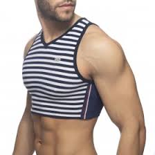 Mens workout cropped tank top plain vest lightweight basic sleeveless crop tops hot shirts. Crop Tops Male Crop Tops Topgay