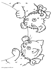 Free, printable mandala coloring pages for adults in every design you can imagine. Dog And Cat Coloring Pages Free Printable Pictures