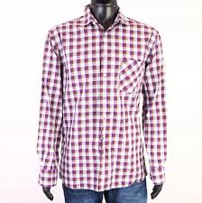 details about r gant sport mens fitted checked shirt int l