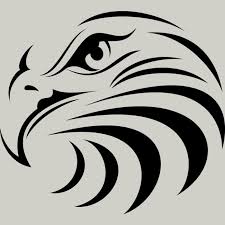 Black And White Silhouette Black And White Eagle Clipart Eagle Face T Shirt By Silverrose1 Design By Humans Eagle Face Eagle Silhouette Stencil Art