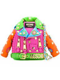 Moschino Biker Jacket Crossbody Bag Moschino Bag Bags Pink Leather Handbags