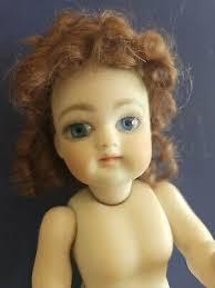 Vintage Doll Artist Beverly Walters All Bisque French Wrestler Doll 7 1/4" 