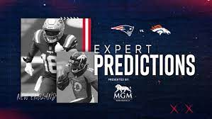Espn experts' picks for week 6 special to espn.com each week on espn.com, the braintrust of bristol university will convene and offer their predictions for the upcoming slate of nfl games. Expert Predictions Week 6 Picks For Patriots Vs Broncos