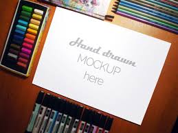 Artistic Mockup For Illustrators Graphic Design Mockup Mockup Free Psd How To Draw Hands