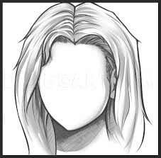 Long male hair drawing reference. How To Draw Long Hair Step By Step Drawing Guide By Dawn Dragoart Com