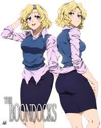 sarah dubois, the boondocks, highres, 1girl, ass, blonde hair, blue eyes,  hairband, long sleeves, pencil skirt, short hair, skirt, sweater vest -  Image View - | Gelbooru - Free Anime and Hentai Gallery