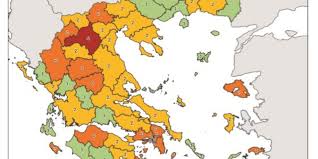 This map was created by a user. Korwnoios O Neos Xarths Me Ta Epidhmiologika Fortia Sthn Ellada Kokkinh Perioxh H Kozanh Eikona Ellada Iefimerida Gr