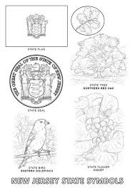 New Jersey State Symbols Coloring Page State Symbols Coloring Pages Bird Coloring Pages